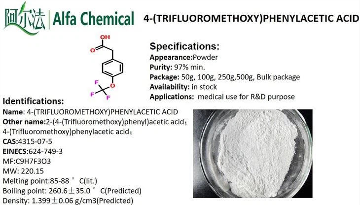 4-(Trifluoromethoxy)phenylacetic Acid CAS NO.4315-07-5