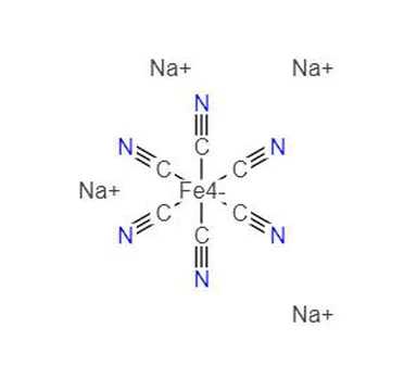 CAS: 13601-19-9 ферроцианид натрия.