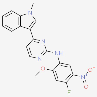 КАС 1421372-94-2|N-(4-фтор-2-метокси-5-нитрофенил)-4-(1-метилиндол-3-ил)пиримидин-2-амин