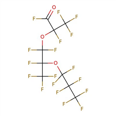 КАС:2641-34-1|2,5-Бис(трифторметил)-3,6-диоксандекафторнонаноилфторид