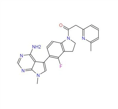 CAS: 1337532-29-2丨1-[5-(4-амино-7-метилпирроло[2,3-d]пиримидин-5-ил) -4-фтор-2,3-дигидроиндол-1-ил]-2-(6-метилпиридин-2-ил)этанон